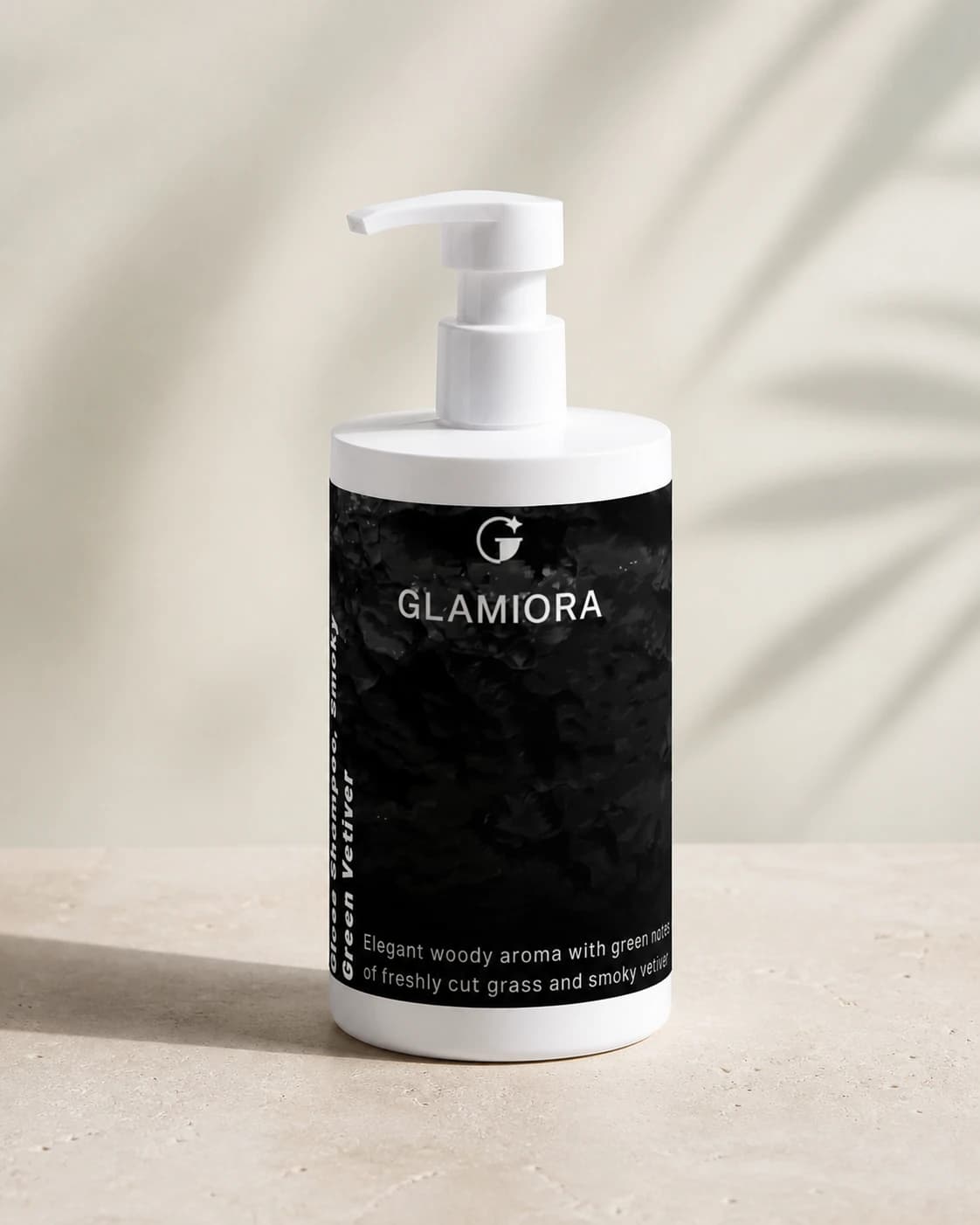 Glamiora | Gloss Shampoo, Smoky Green Vetiver — editorial product presentation