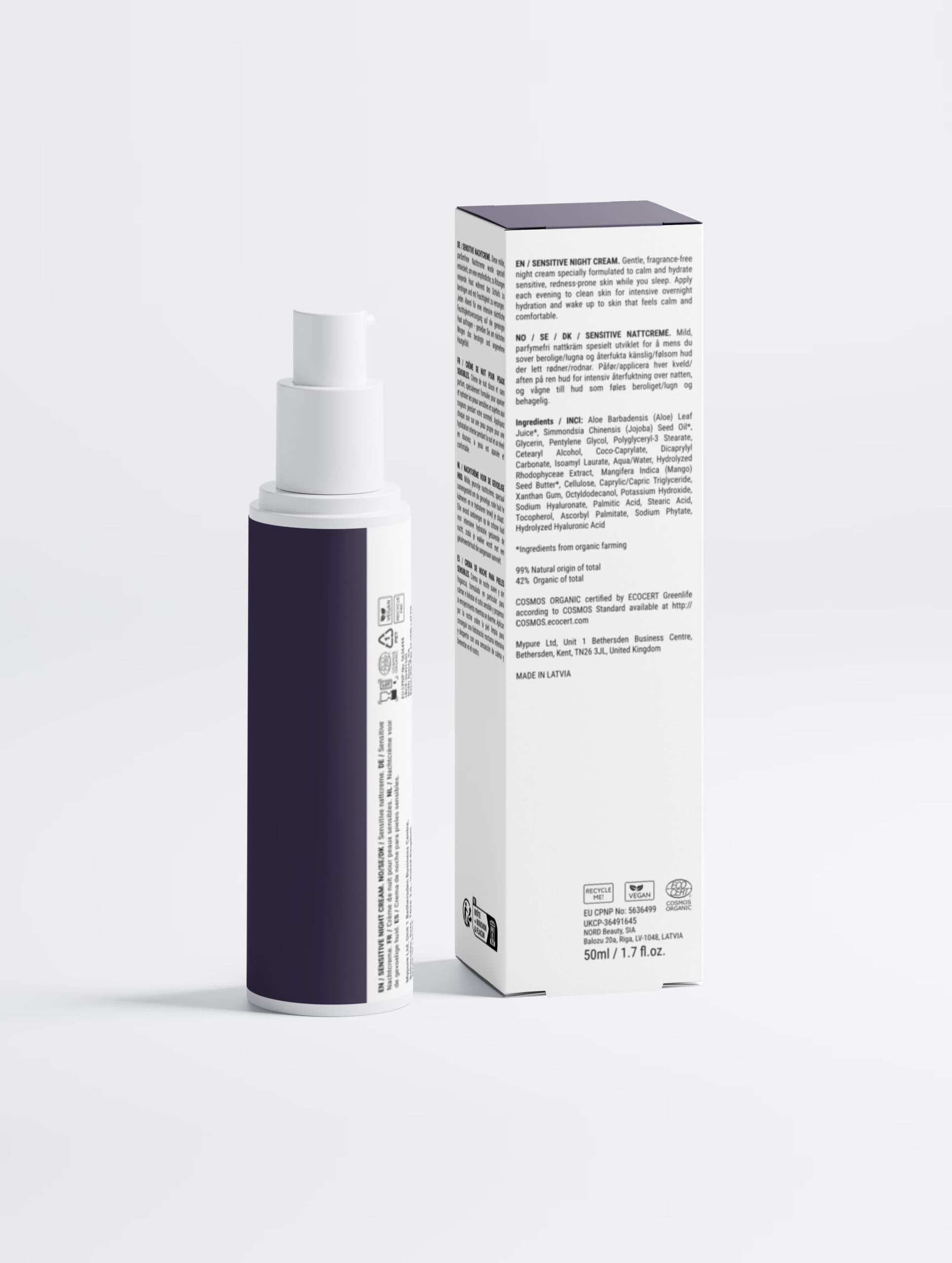 After Hours — Fragrance-Free Overnight Cream — current Glamiora packaging